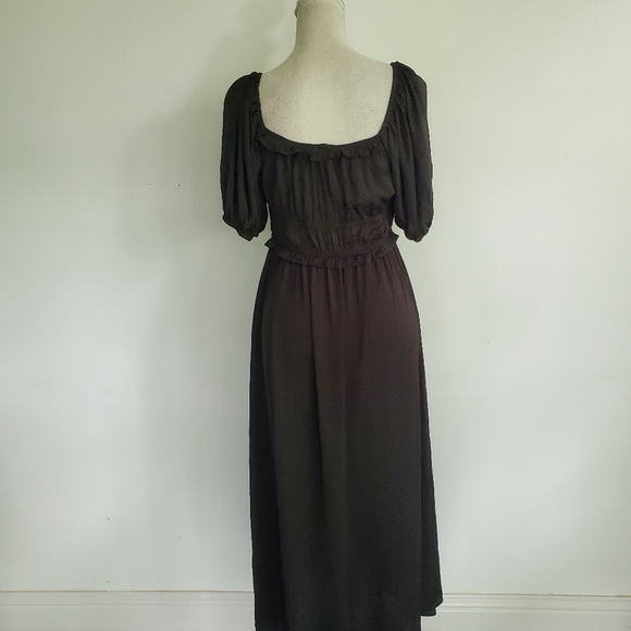 dRA Los Angeles | Anthropologie Lola Peasant Swiss Dot Dress - Picture 5 of 8